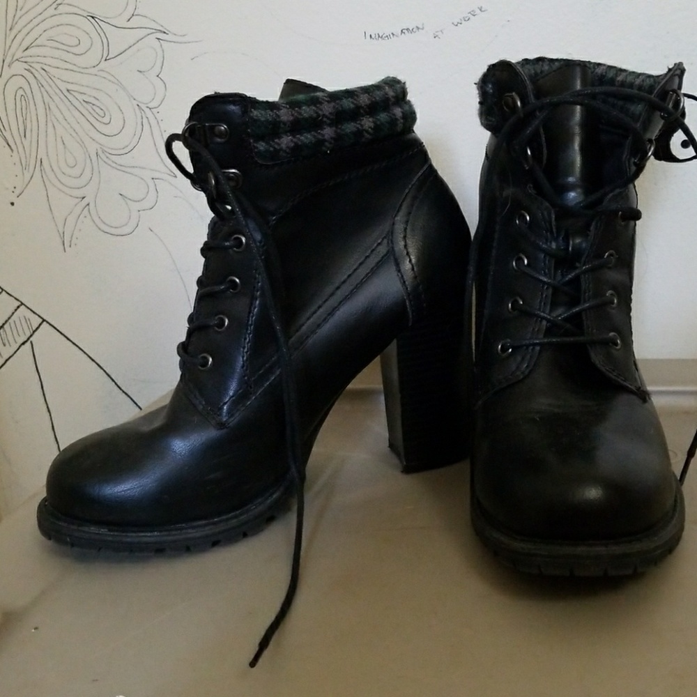 Combat Bootie Heels